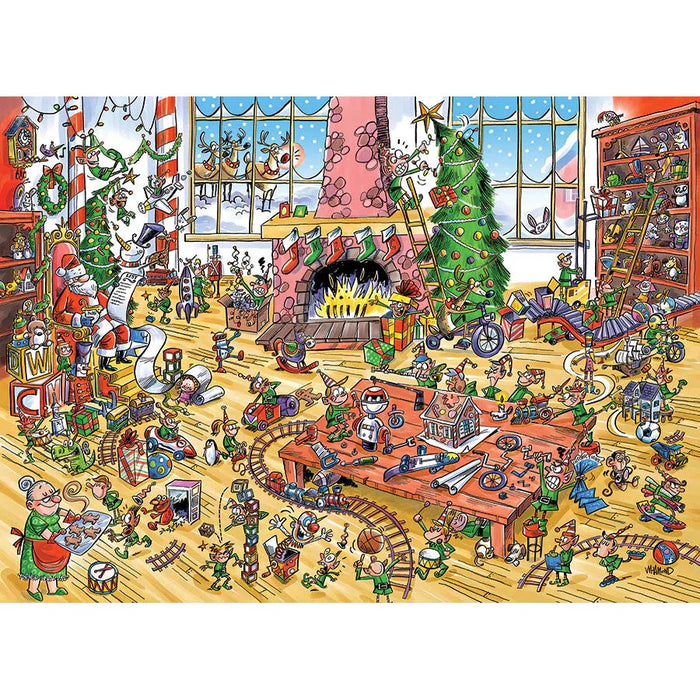 Elves at Work 350 Piece Family Jigsaw Puzzle Cobble Hill - for just $17.99! 