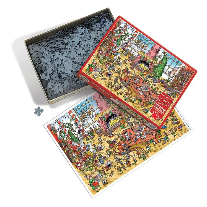 Elves at Work Doodle Town 1000 Piece Jigsaw Puzzle Cobble Hill - for just $19.99! 