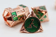 Dice 51: Emerald Meteor Shower - Metal RPG Dice Set - for just $44.99! 