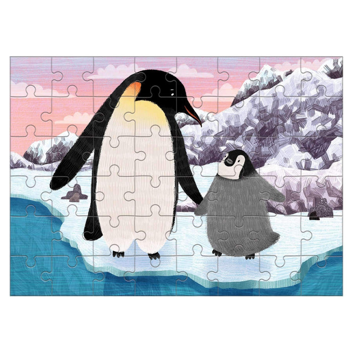 Emperor Penguin 48 Piece Mini Jigsaw Puzzle Mudpuppy - for just $4.99! 