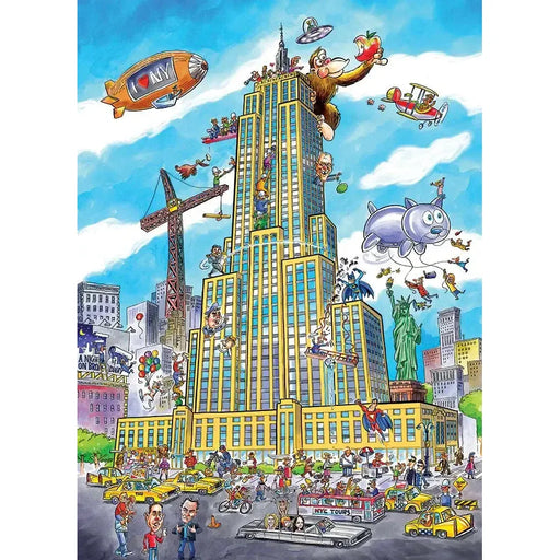 Empire State Doodle Town 1000 Piece Jigsaw Puzzle Cobble Hill - for just $19.99! 