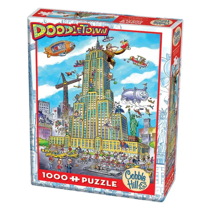 Empire State Doodle Town 1000 Piece Jigsaw Puzzle Cobble Hill - for just $19.99! 