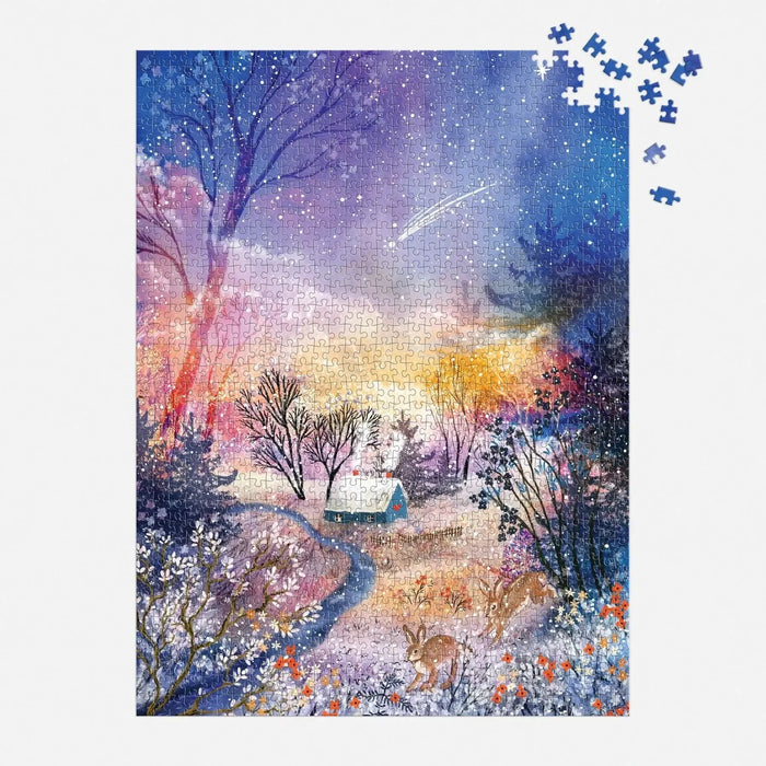 Enchanted Snowfall 1000 Piece Jigsaw Puzzle Galison - for just $19.99! 