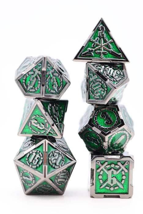 Crossed Swords: Enchanted Forest Sword - Metal RPG Dice Set - for just $39.99! 