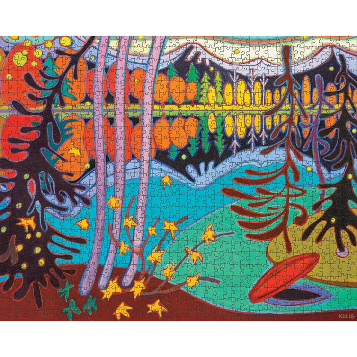 End of Canoe Ride by Darlene Kulig 1000 Piece Jigsaw Puzzle Pomegranate - for just $24.99! 