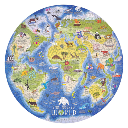 Endangered World 1000 Piece Round Jigsaw Puzzle Ridley - for just $19.99! 
