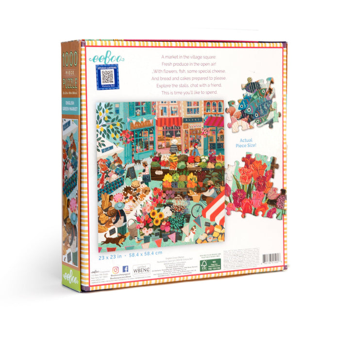 English Green Market 1000 Piece Jigsaw Puzzle eeBoo - for just $26.99! 
