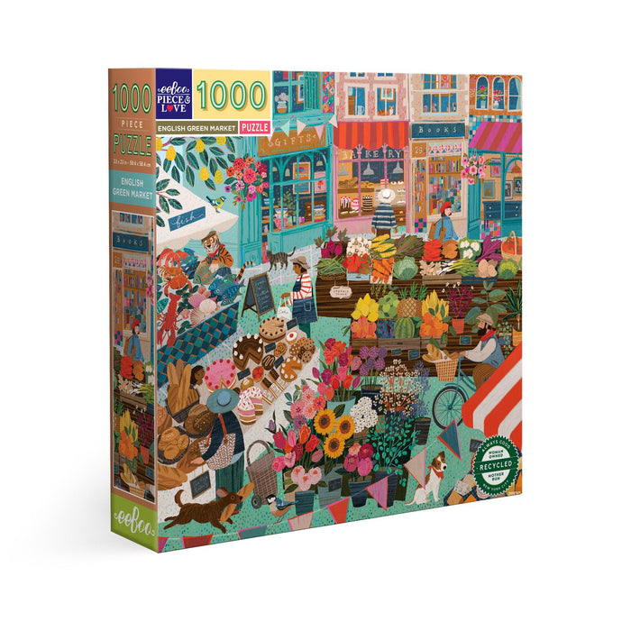 English Green Market 1000 Piece Jigsaw Puzzle eeBoo - for just $26.99! 