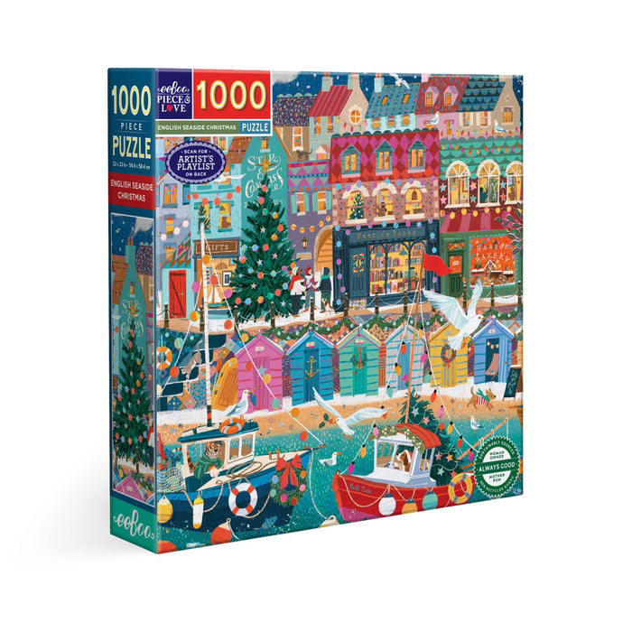 English Seaside Christmas 1000 Piece Jigsaw Puzzle eeBoo - for just $26.99! 