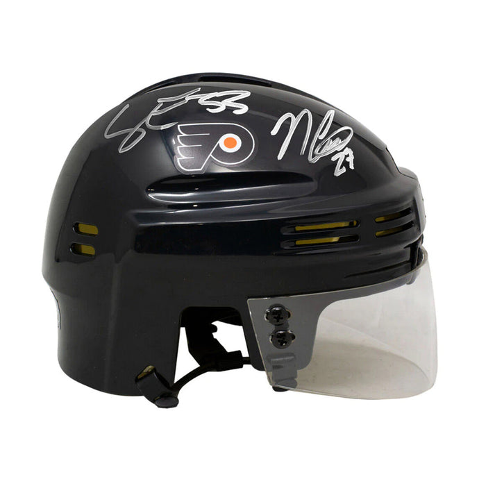 Noah Cates & Samuel Ersson Philadelphia Flyers Autographed NHL Hockey Bauer Mini-Helmet - for just $79.99! 