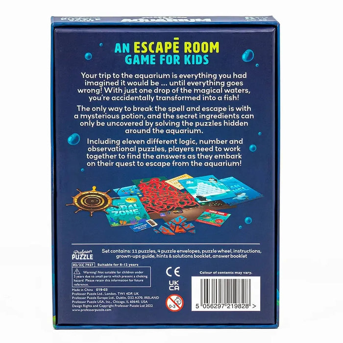 Escape from the Aquarium - Escape Room Game for Kids - Professor Puzzle - for just $19.99! 