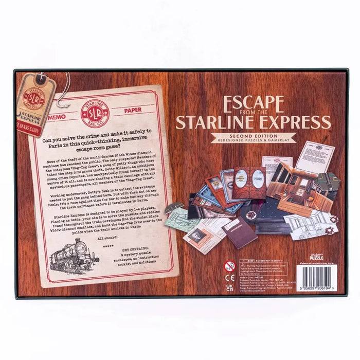 Escape from the Starline Express - Escape Room Game - Professor Puzzle - for just $29.99! 