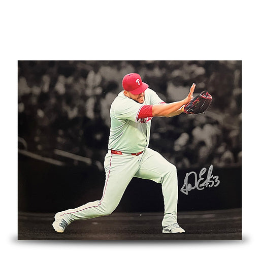 Carlos Estevez Kamehameha Pose Autographed Philadelphia Phillies 8" x 10" Blackout Baseball Photo - for just $19! 