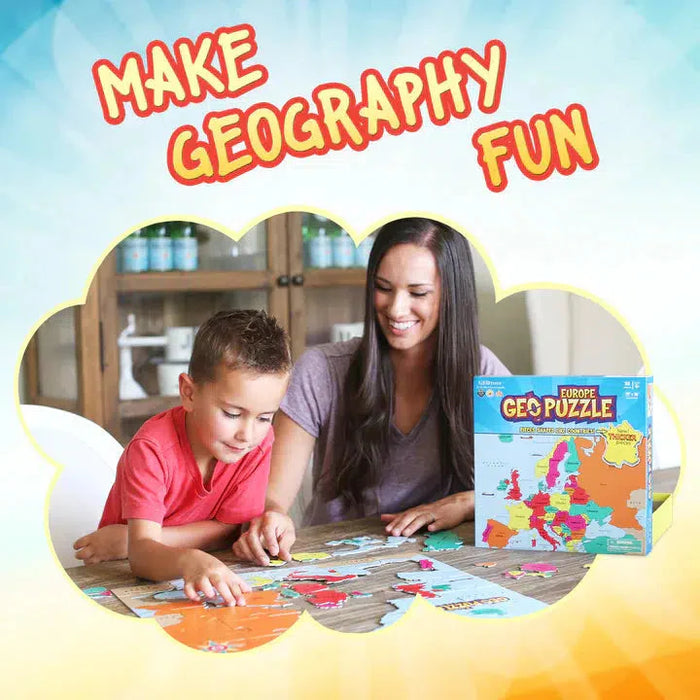 Europe GeoPuzzle 58 Piece Jigsaw Puzzle Geotoys - for just $21.99! 