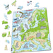 Europe Topographic Map 87 Piece Tray Jigsaw Puzzle Larsen - for just $11.99! 