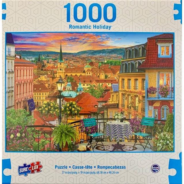 European Town Dinner Romantic Holiday 1000 Piece Jigsaw Puzzle Sure Lox - for just $14.99! 