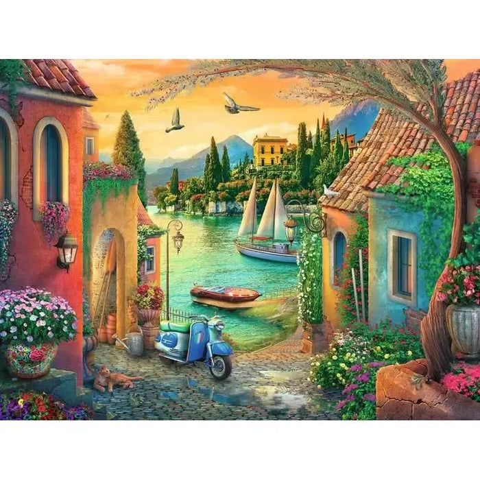 European Villa Views 750 Piece Jigsaw Puzzle Ravensburger - for just $29.99! 