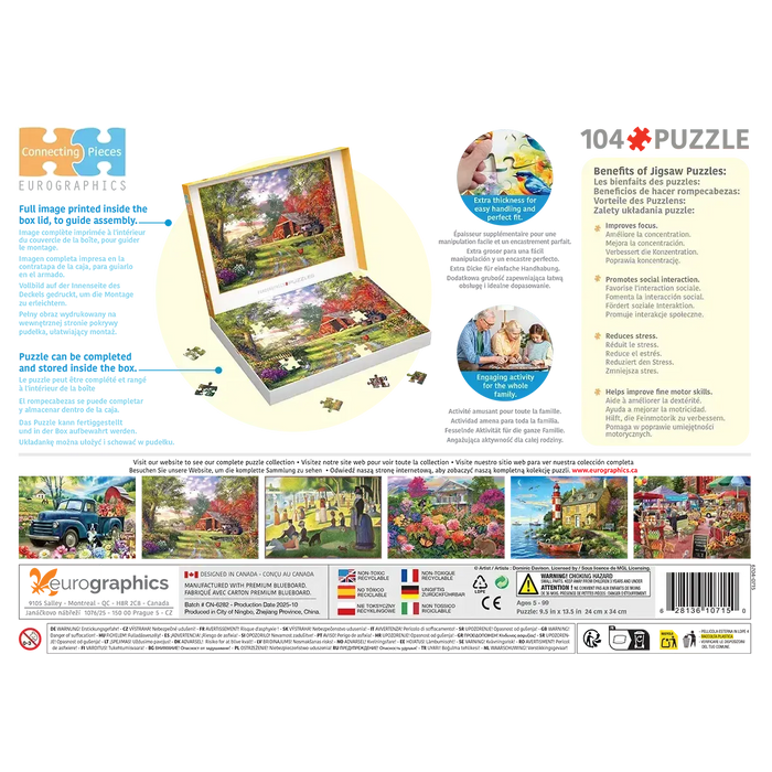 Evening at the Barnyard 104 Connecting Pieces Jigsaw Puzzle Eurographics - for just $19.99! 