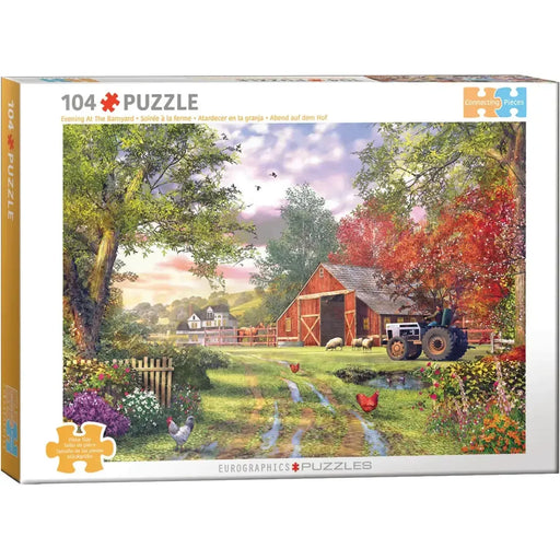Evening at the Barnyard 104 Connecting Pieces Jigsaw Puzzle Eurographics - for just $19.99! 