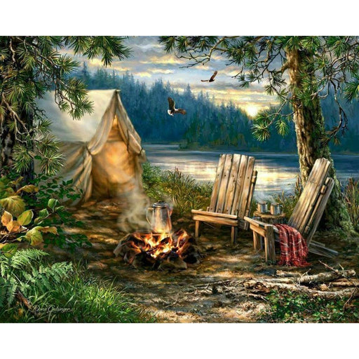 Evening at the Lake 500 Piece Jigsaw Puzzle Springbok - for just $17.99! 
