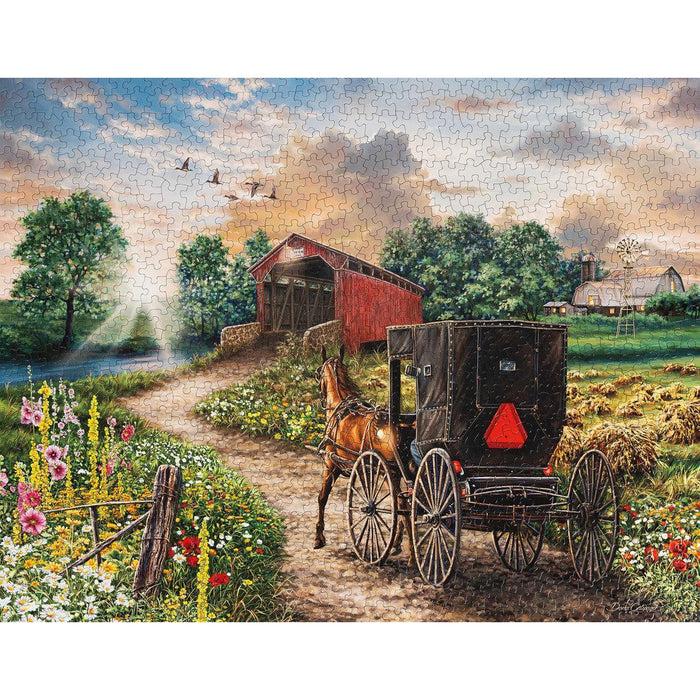 Evening on the Farm 1000 Piece Jigsaw Puzzle Springbok - for just $19.99! 