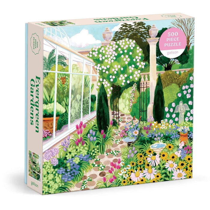 Evergreen Gardens 500 Piece Jigsaw Puzzle Galison - for just $17.99! 