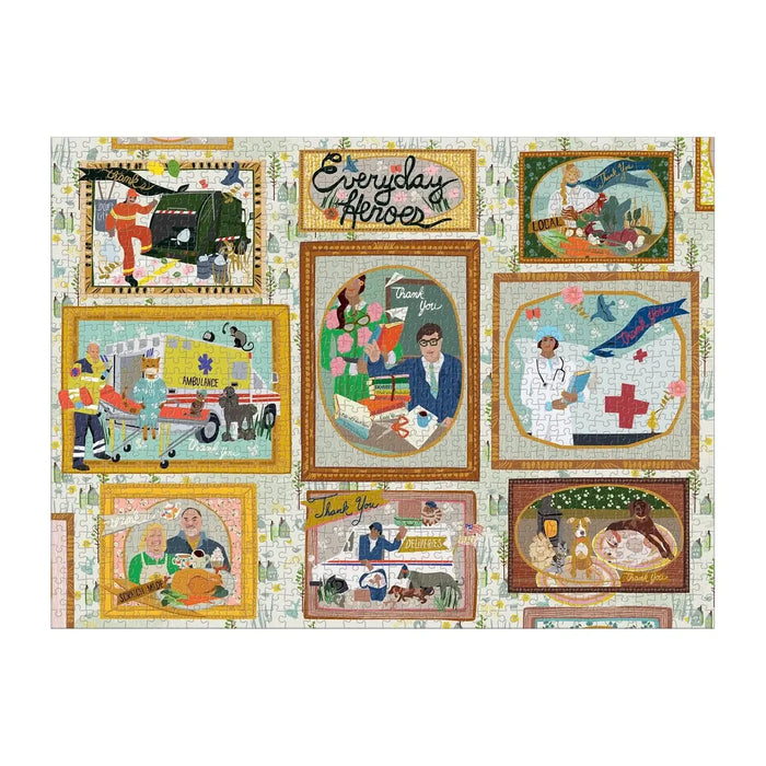 Everyday Heroes 1000 Piece Jigsaw Puzzle Galison - for just $19.99! 