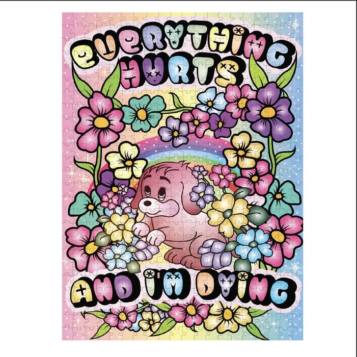 Everything Hurts & I'm Dying 500 Piece Jigsaw Puzzle Fun Club - for just $24.99! 