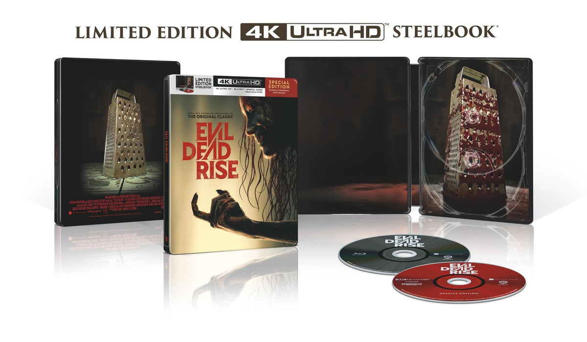 Evil Dead Rise - Limited Edition Steelbook (4K Ultra HD + Blu-ray + Digital) - for just $35.99! 