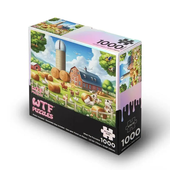 F*** Farm 1000 Piece Jigsaw Puzzle WTF - for just $24.99! 