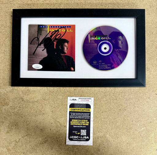 Musician Vince Gill Framed & Signed “Essential” (1995) CD Booklet With JSA COA - for just $150! 