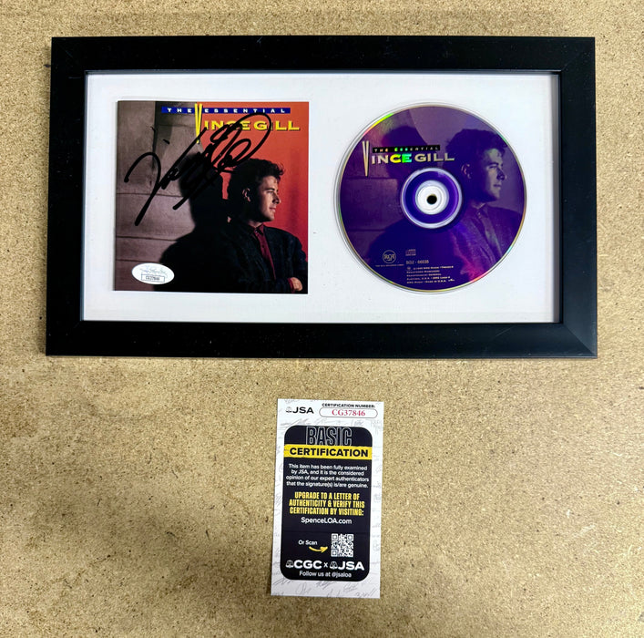 Musician Vince Gill Framed & Signed “Essential” (1995) CD Booklet With JSA COA - for just $150! 