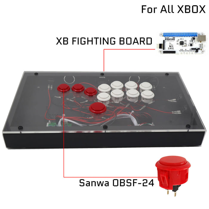 RAC-J800B All Buttons Leverless Arcade Joystick Fight Stick For PS5/PS4/PS3/Xbox/PC - Just $99.99! Shop now at Retro Gaming of Denver