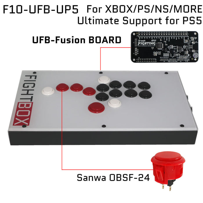 FightBox F10 All Button Leverless Arcade Game Controller for PC/PS/XBOX/SWITCH - Just $99.99! Shop now at Retro Gaming of Denver