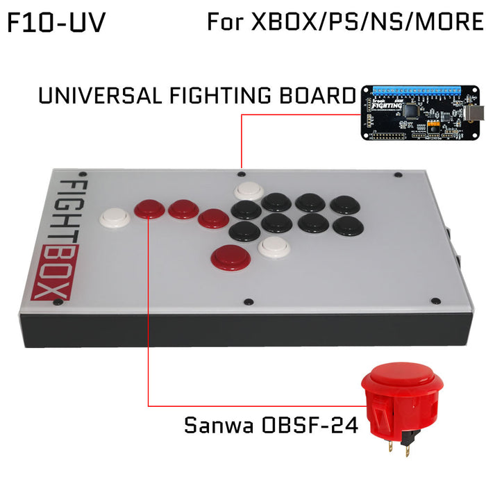 FightBox F10 All Button Leverless Arcade Game Controller for PC/PS/XBOX/SWITCH - Just $99.99! Shop now at Retro Gaming of Denver