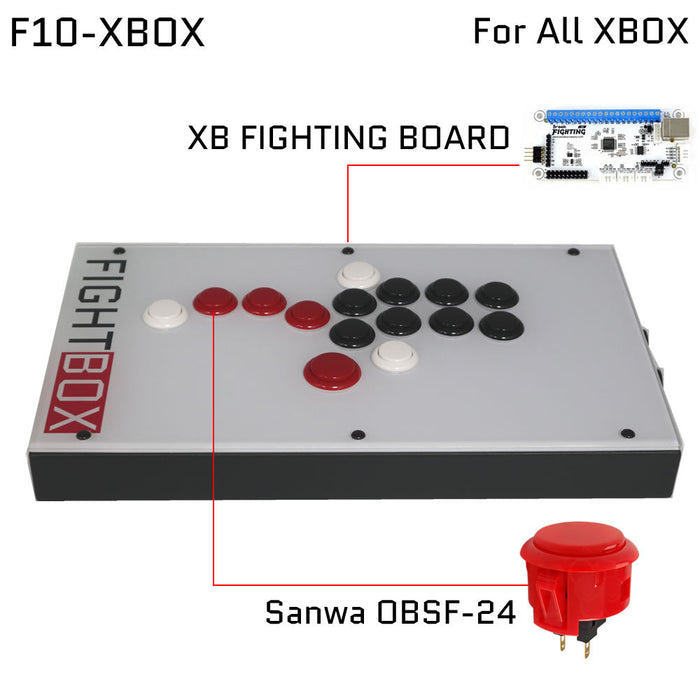 FightBox F10 All Button Leverless Arcade Game Controller for PC/PS/XBOX/SWITCH - Just $99.99! Shop now at Retro Gaming of Denver