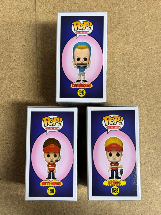 Funko Pop! Television Beavis, Butt-Head & Cornholio Set Of 3 Burger World - for just $40! 