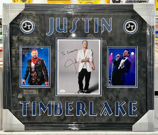 Justin Timberlake Signed & Framed Cardstock Promo 8x10 Photo With JSA COA *NSYNC - for just $600! 