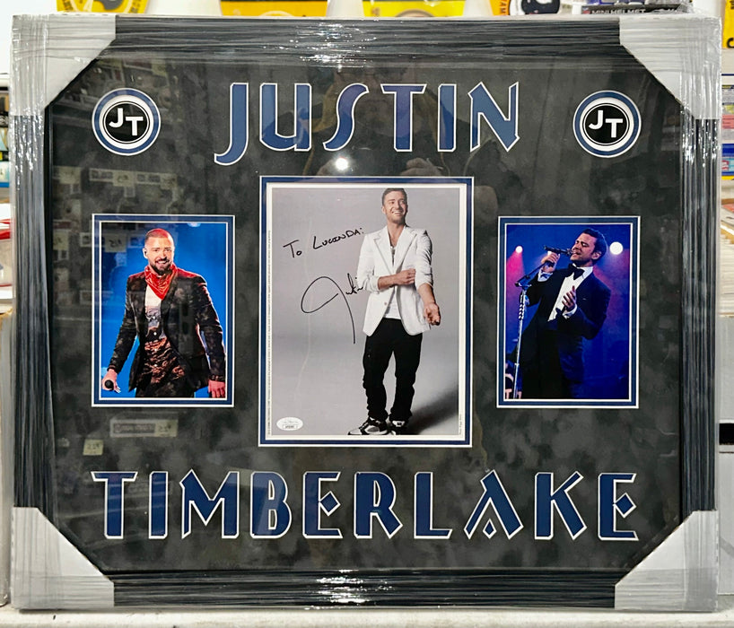 Justin Timberlake Signed & Framed Cardstock Promo 8x10 Photo With JSA COA *NSYNC - for just $600! 
