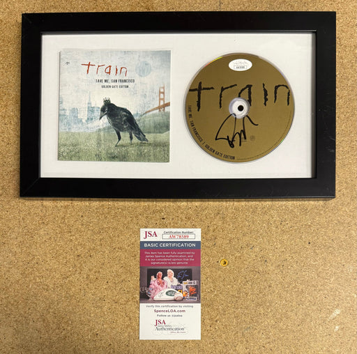 Framed & Signed Pat Monahan Train Save Me, San Francisco CD With JSA COA - for just $150! 