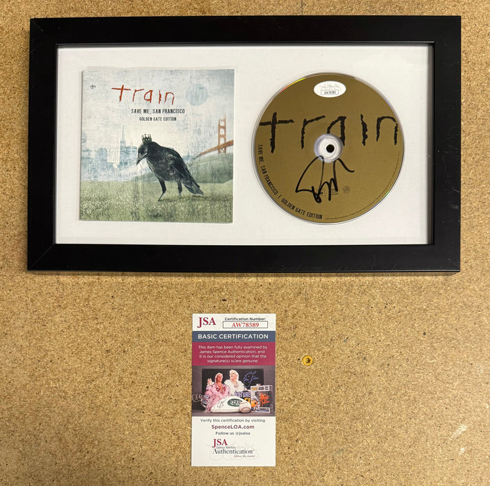 Framed & Signed Pat Monahan Train Save Me, San Francisco CD With JSA COA - for just $150! 