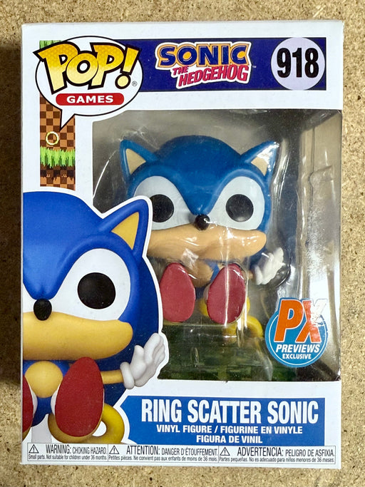 Funko Pop! Games Sonic the Hedgehog Ring Scatter #918 Sega PX Previews Exclusive - for just $15! 
