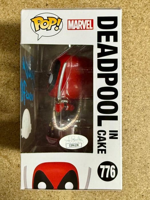 TJ Miller “Weasel” Signed Metallic Deadpool In Cake Funko Pop #776 Exclusive With JSA COA - for just $85! 