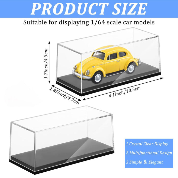 Clear Model Car Case Display Organizer Storage for 1/64 - for just $3.99! 