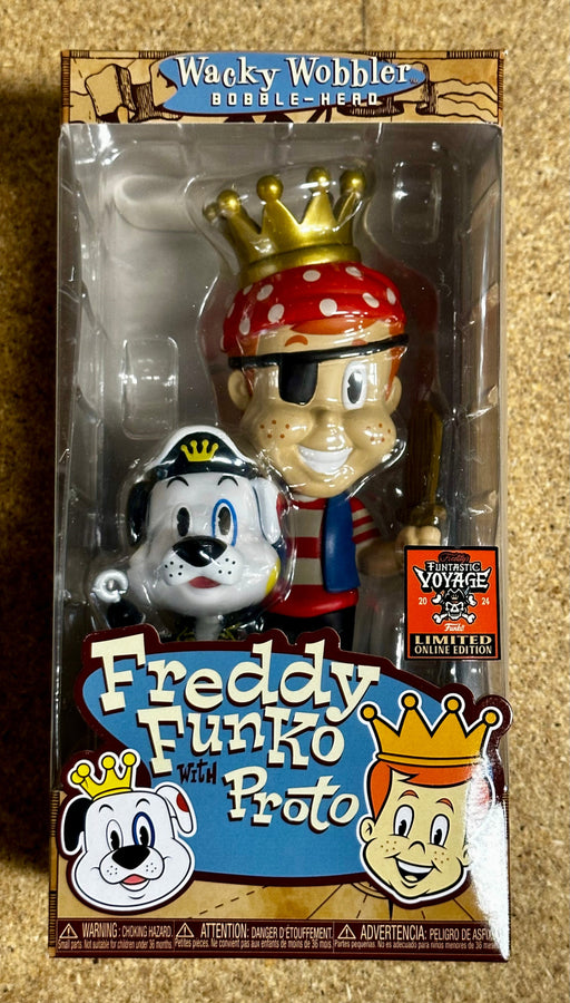 Funko Wacky Wobbler Pirate Freddy & Proto 2024 Funtastic Voyage Online Edition - for just $20! 