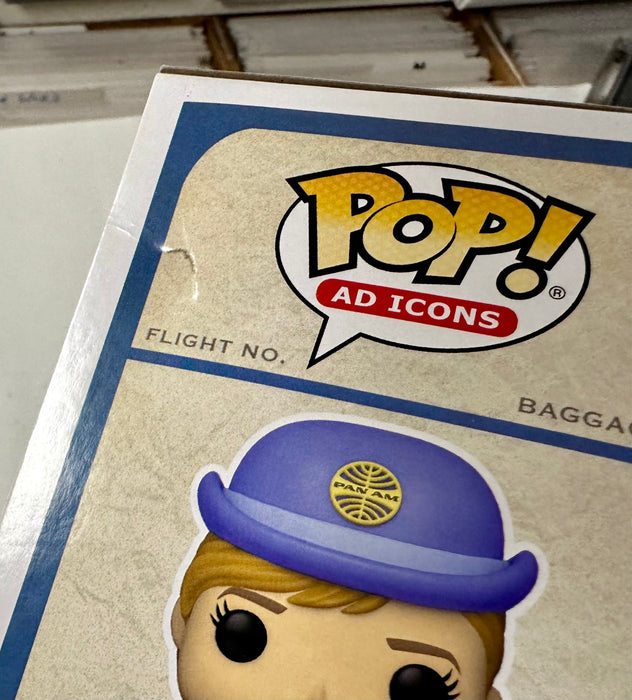 Funko Pop! Ad Icons Pan Am Airways Stewardess With White Bag #142 Vaulted 2021 - for just $10! 