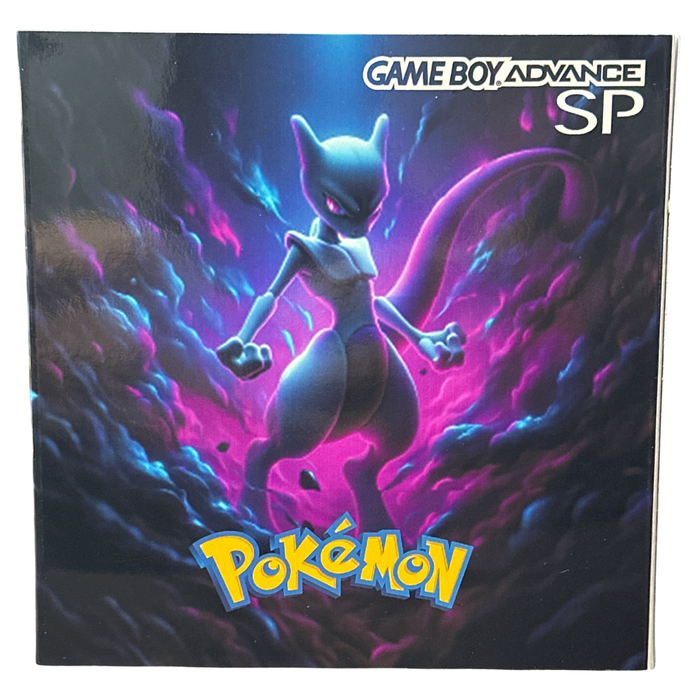 Modded Mewtwo Gameboy Advance SP Console