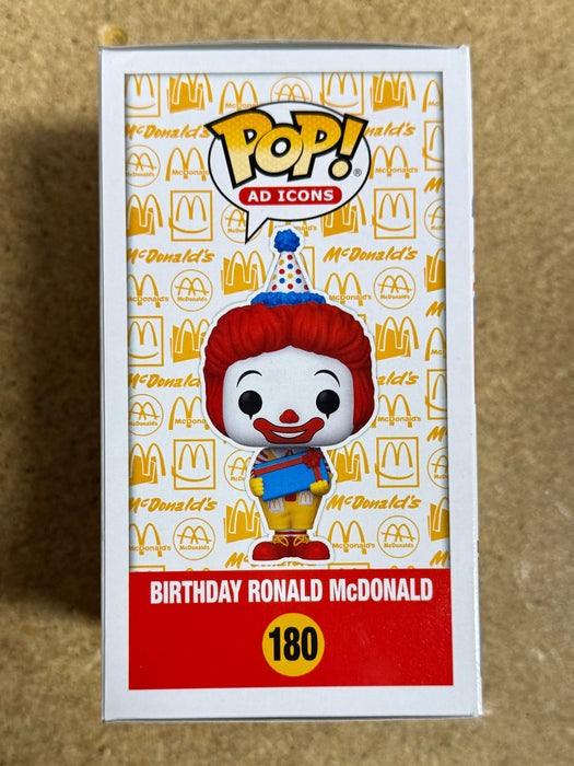 Squire Fridell Signed Birthday Ronald McDonald The Clown Funko Pop! #180 With JSA COA - for just $75! 