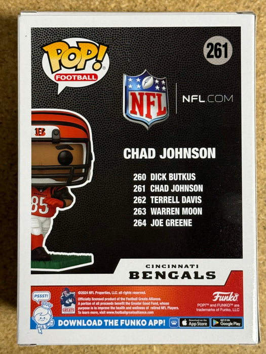 Funko Pop! Football Chad Johnson (Ocho-Cinco) #261 NFL Cincinnati Bengals 2024 - for just $13! 