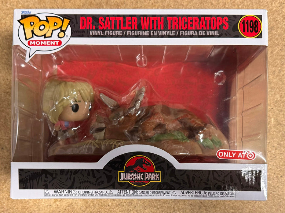 Funko Pop! Movie Moments Dr Sattler W/ Triceratops #1198 Jurassic Park Target Exclusive - for just $15! 